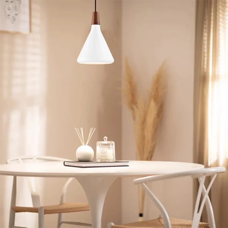 Lámpara Colgante Titan ø 18 cm Blanco en Rosa - Lámparas colgantes, Uruguay | Serlux, vista 3