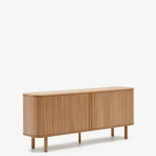 Aparador Mailen 2 puertas en chapa de fresno - con acabado natural 180 x 75 cm en Madera natural - Aparadores y recibidores, Uruguay | Kavehome