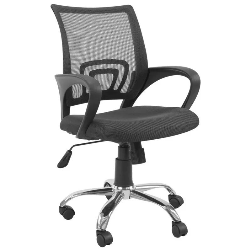 SILLA MESH NEGRA CON REGULADOR en Negro - Escritorios y sillas de escritorio, Uruguay | Alfa Ventas
