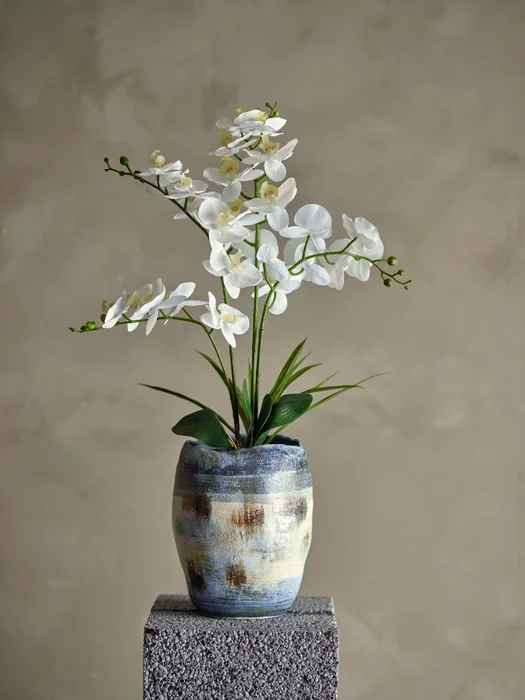 Maceta Orquídea blanca en Blanco - Decoración, Uruguay | Martinika Deco