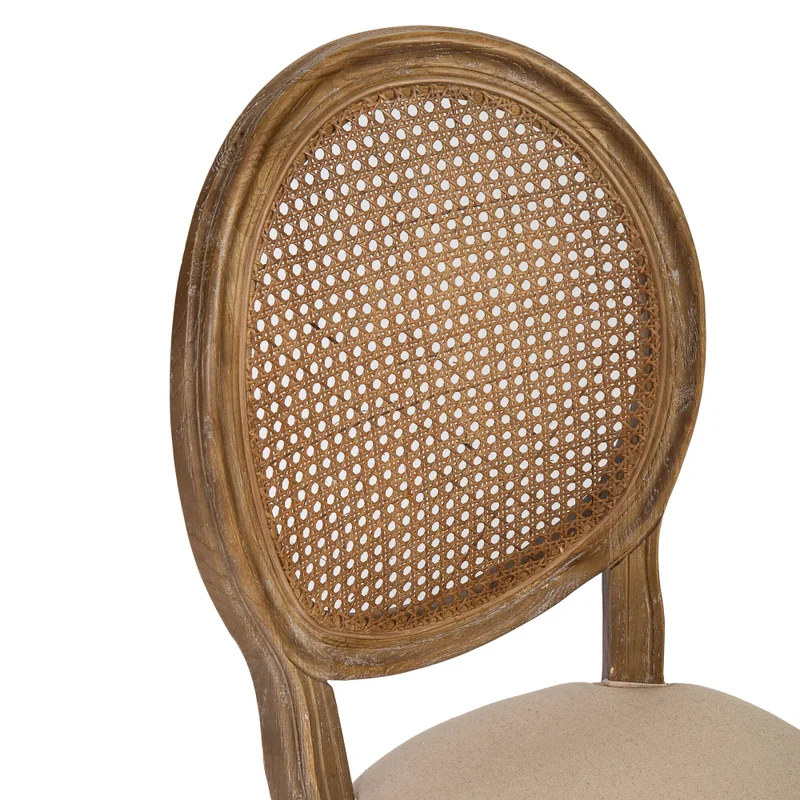 Silla De Comedor Madera Natural-beige Estilo Luis Xv en Madera natural - Sillas, Uruguay | Divino, vista 3