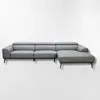 Sofá con chaise DUNA TELA GRIS DERECHO - Sillones y sofás, Uruguay | Viasono, vista 2 de 4