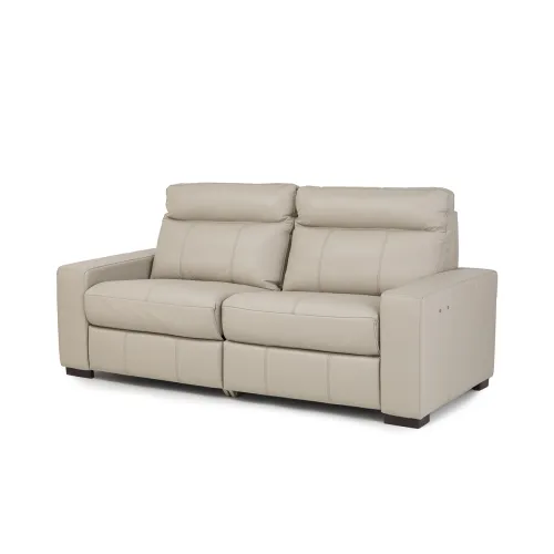 Sofá Bora (Reclinable eléctrico) - Cuero Básico - 2 cuerpos - Arena - (Preventa) en Beige - Sillones y sofás, Uruguay | NYR