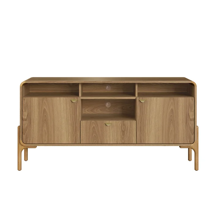 Rack Select - Natural en Marrón - Muebles para TV, Uruguay | NYR, vista 3