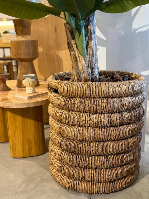 CANASTO CRAFTS TRENZADO ESPIRAL NAT en Madera natural - Canastos, Uruguay | Masinfinito Casa, vista 3