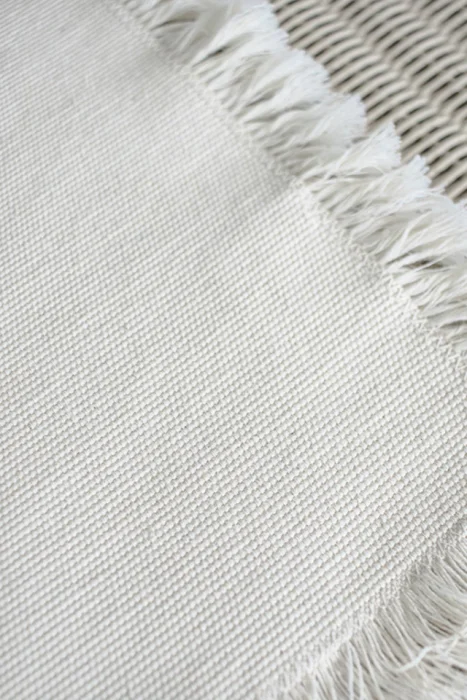 INDIVIDUAL CON FLECOS NATURAL en Multicolor - Textiles, Uruguay | Sentido Jose Ignacio, vista 5