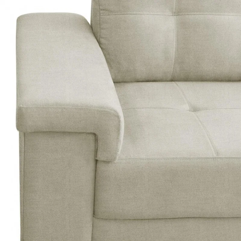 Sillón 2 Cuerpos en tela de Lino - Palazio - Beige en Beige - Sillones y sofás, Uruguay | Rústico Hogar, vista 3