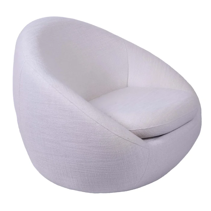 Butaca Giratoria Tela Natural-beige Oslo Beige en Beige - Butacas, banquetas y puffs, Uruguay | Divino, vista 3