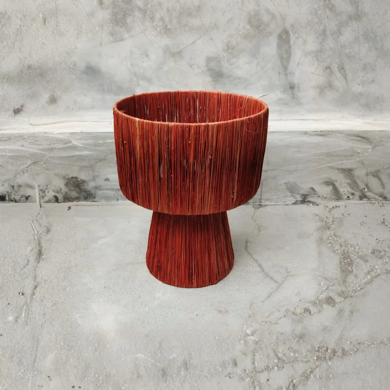 Lámpara de Mesa de Sisal Picu | Casakos en Rojo - Lámparas de mesa, Uruguay | Casakos, vista 3