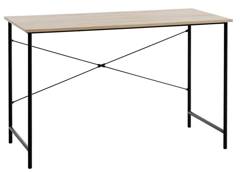Escritorio VANDBORG 60x120 roble/negro en Madera natural - Escritorios, Uruguay | JYSK