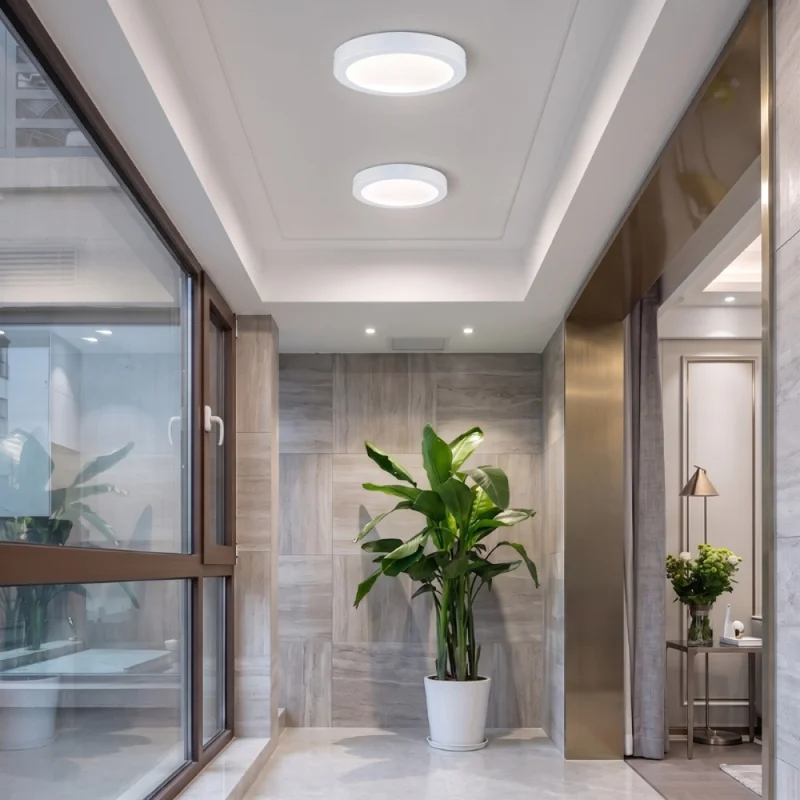Panel LED Redondo de Adosar 24W Luz Cálida en Blanco - Lámparas colgantes, Uruguay | Serlux, vista 4