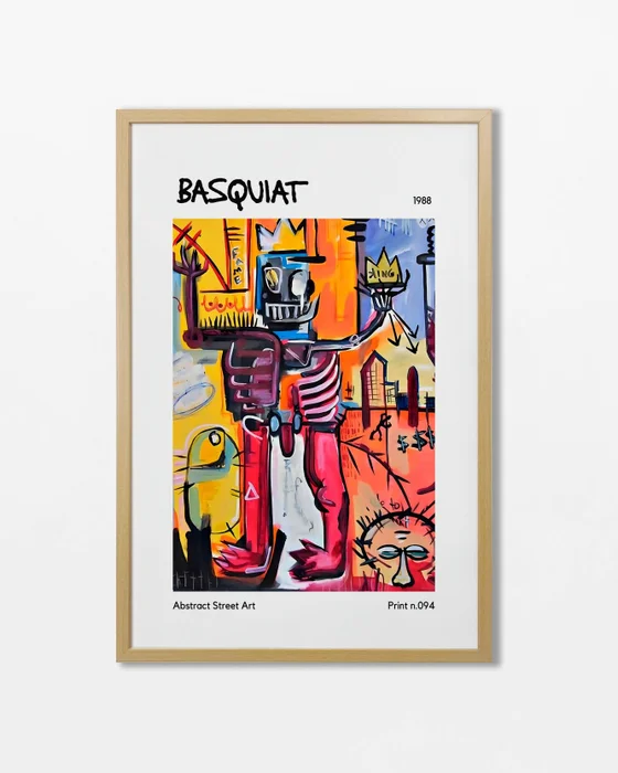 Basquiat - King en Multicolor - Láminas, Uruguay | La Cuadrería