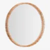 Espejo Polke de madera de teca - Ø 100 cm en Madera natural - Espejos, Uruguay | Kavehome, vista 1 de 4
