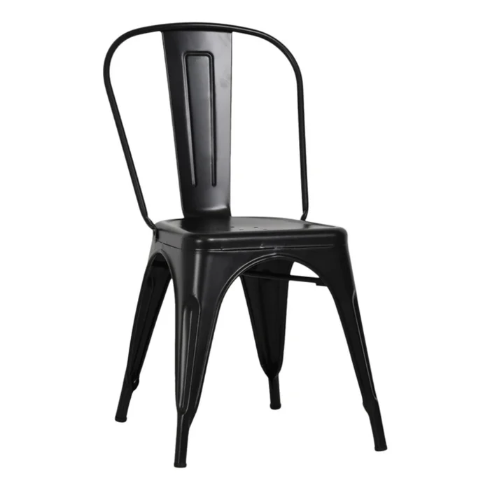 Silla Clásica Tolix - Negro en Negro - Sillas, Uruguay | Rústico Hogar, vista 2