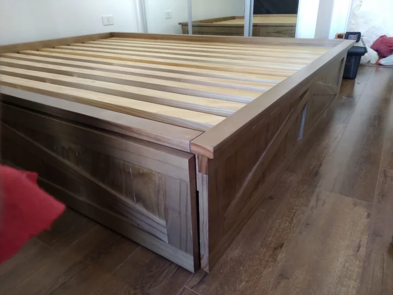 Cama Celaya en Madera natural - Dormitorio, Uruguay | Tree House Deco, vista 6