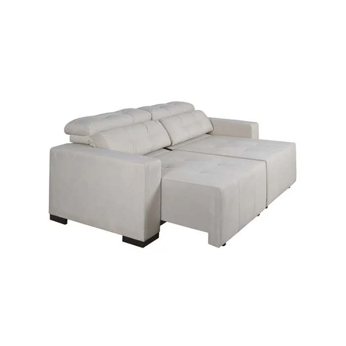 Sofá San Bernardo Retráctil / Reclinable, espuma D33 - 1.80 de largo, cuerpo entero en Gris - Sillones y sofás, Uruguay | Urumobil, vista 5