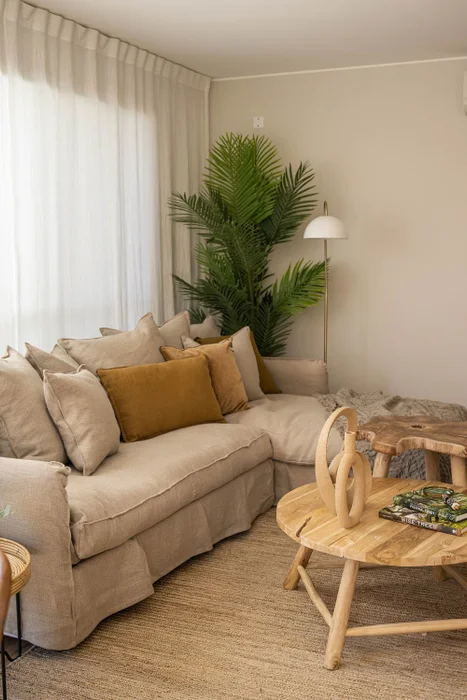 RINCONERA CAP FERRET 240X160 LINO BEIGE CHAISE LONGUE DERECHO en Beige, Uruguay | Masinfinito Casa, vista 2