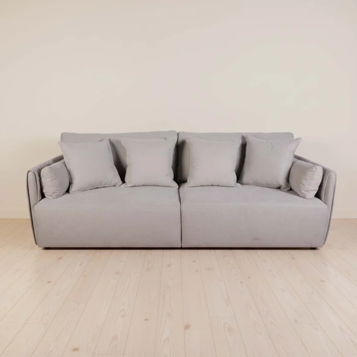 Sofá 3 Cuerpos Tela Natural-beige Amalfi Beige en Beige - Sillones y sofás, Uruguay | Divino