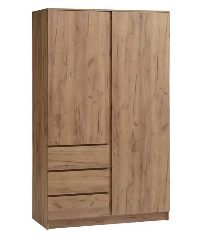 Armario LIMFJORDEN 120x200 color roble nat en Madera natural - Roperos y placares, Uruguay | JYSK