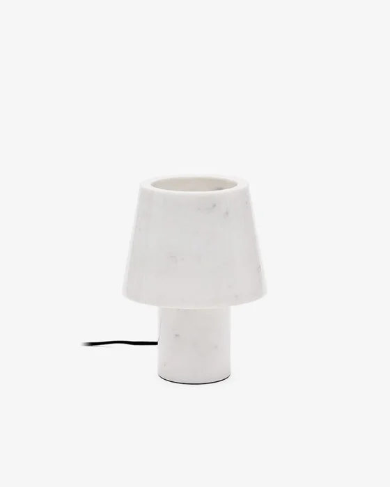 Lámpara de mesa Alaro de mármol blanco en Blanco - Lámparas de mesa, Uruguay | Kavehome