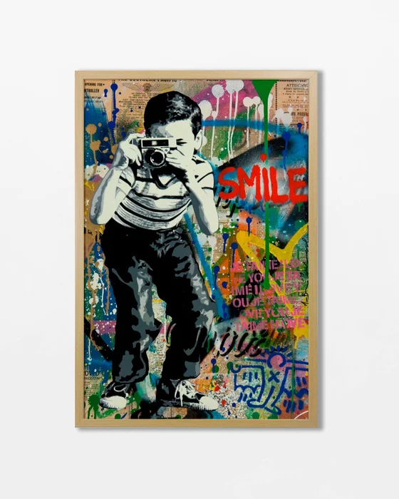 Banksy Grafitti N.04 en Multicolor - Láminas, Uruguay | La Cuadrería