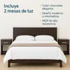 Respaldo de Sommier C / 2 Mesas de Luz - Tabaco - MDP - FE en Marrón - Dormitorio, Uruguay | Mulata, vista 3 de 5