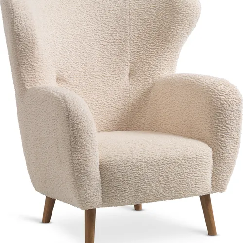 Sillón VILDSUND 1 cuerpo tela bouclé crudo en Blanco - Butacas, banquetas y puffs, Uruguay | JYSK