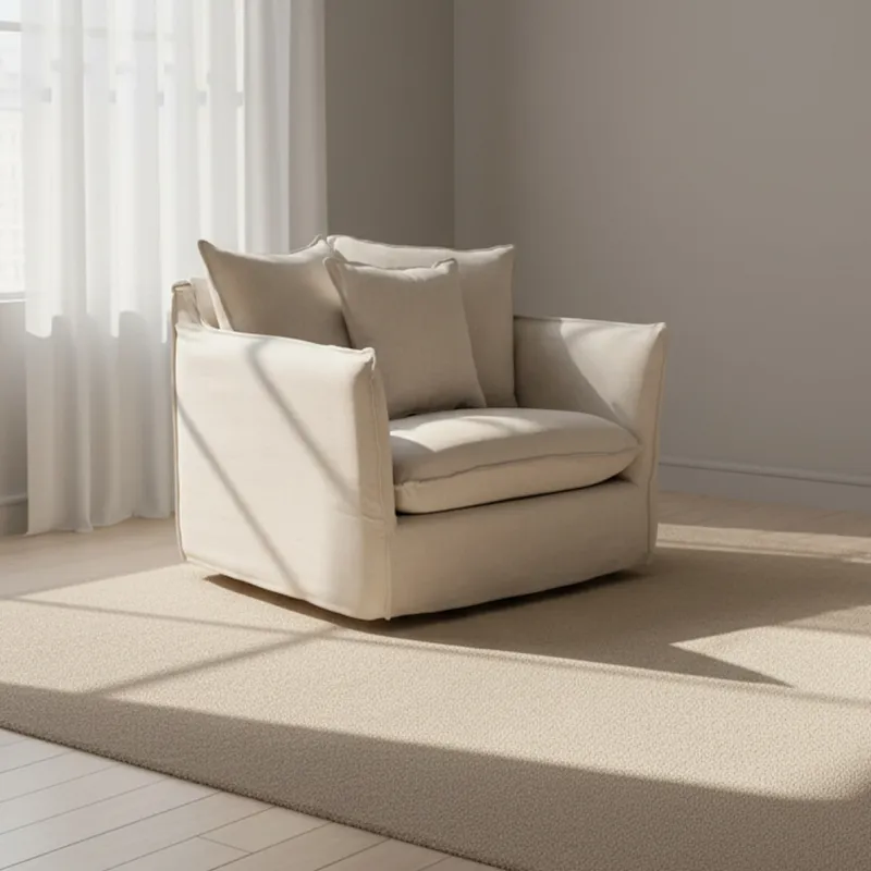 Loveseat Funda Desmontable 1 Cuerpo Tela-premium Natural-beige Bahama Natural en Beige - Sillones y sofás, Uruguay | Divino