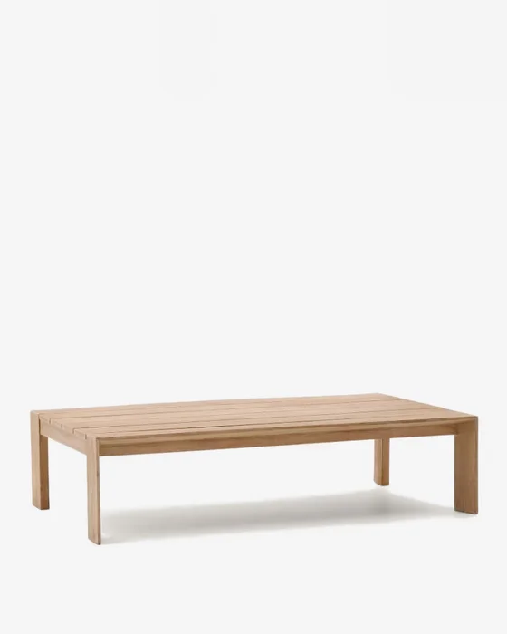 Mesa de centro Ambra de madera maciza de acacia con acabado claro 82,5 x 140 cm FSC 100% en Madera natural - Muebles, Uruguay | Kavehome
