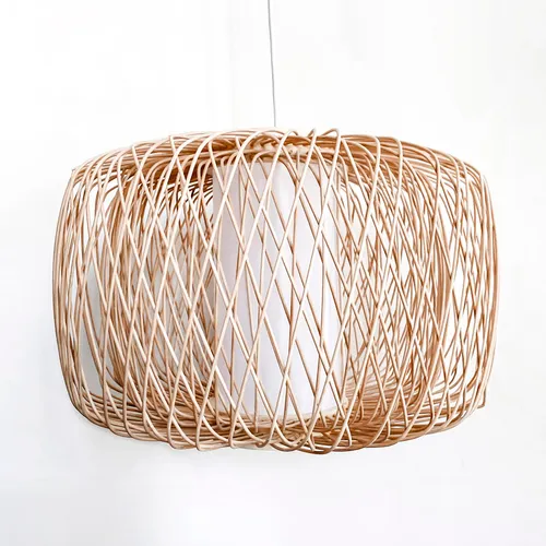 Lámpara colgante en madera Bali en Madera natural - Lámparas colgantes, Uruguay | Alta Gracia Deco