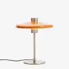 Lámpara de mesa Nuvira de acero cepillado - gris claro y pantalla naranja en Naranja - Lámparas de mesa, Uruguay | Kavehome, vista 1 de 7