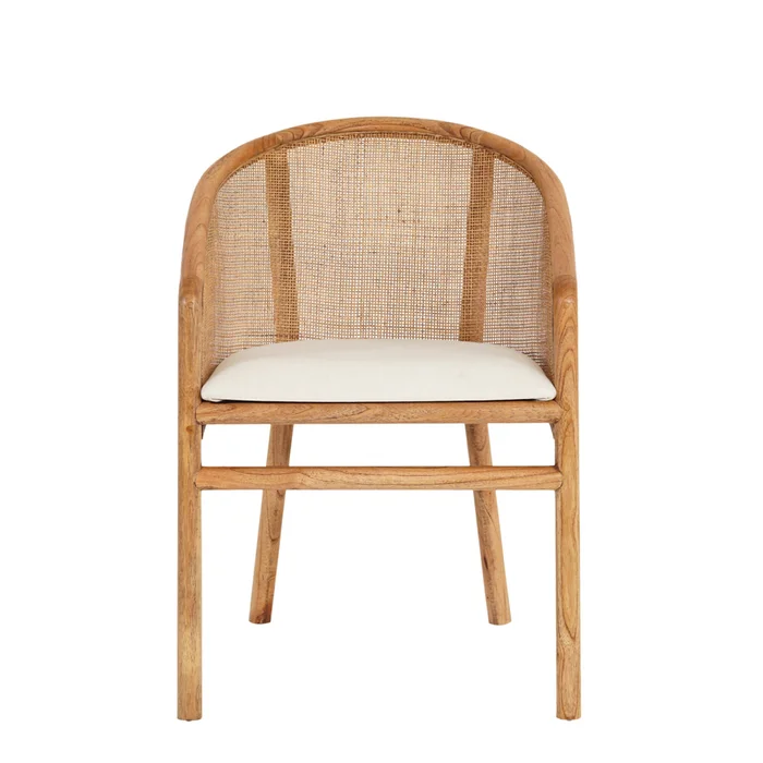Butaca Madera-y-tela Natural-beige Duna Natural en Madera natural - Sillones y sofás, Uruguay | Divino, vista 3