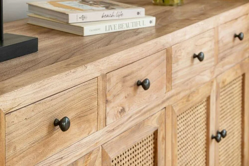 APARADOR BALI - OLMO Y ESTERILLA - 1.60 MTS en Madera natural - Bibliotecas, Uruguay | La Iberica, vista 19