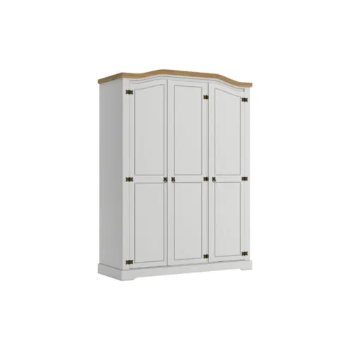 Ropero Madera 3 Puertas Blanco Linea Rustica - Roperos y placares, Uruguay | Albanés
