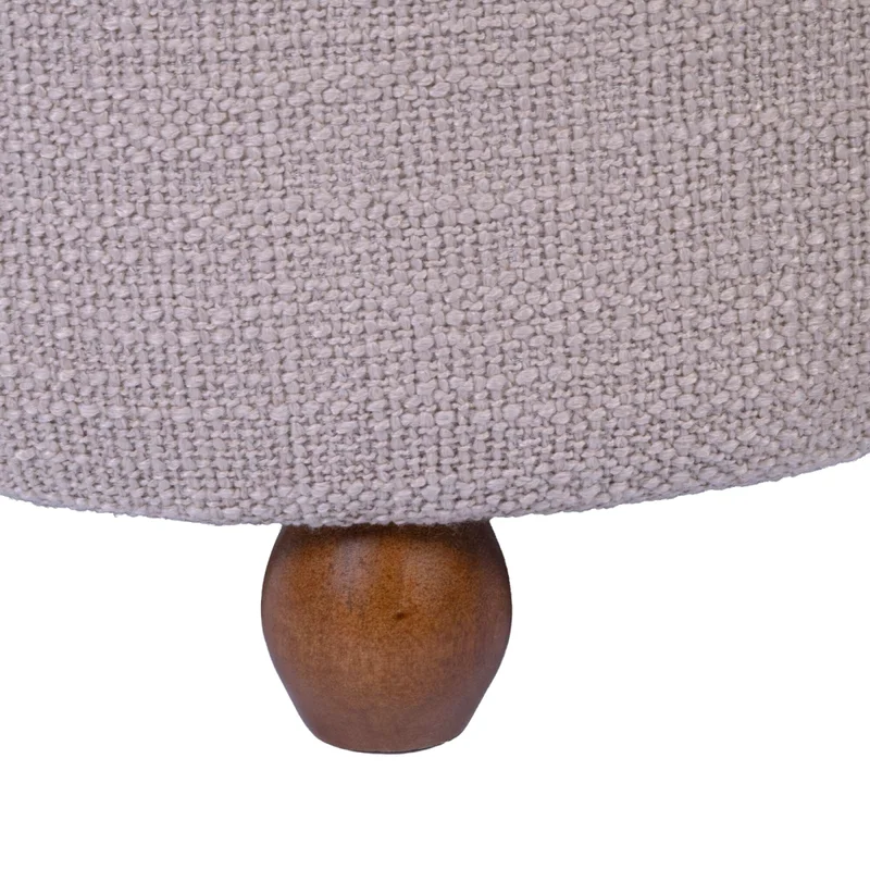 Puff Tela-y-madera Natural-beige Nox Beige en Beige - Sillones y sofás, Uruguay | Divino, vista 5