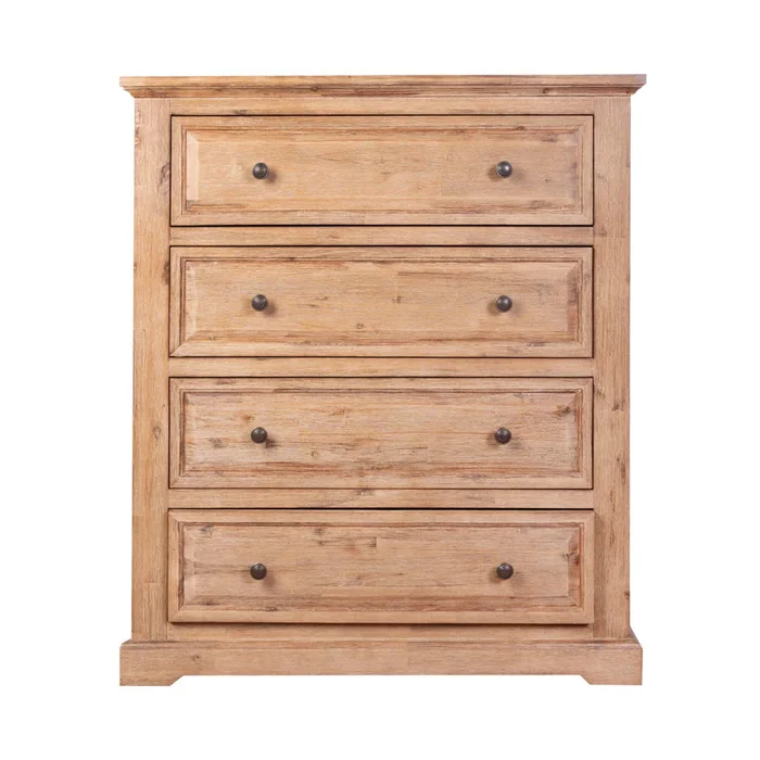 Cajonera 5 Cajones Madera-acacia Natural-beige Westport en Madera natural - Cómodas, Uruguay | Divino, vista 3