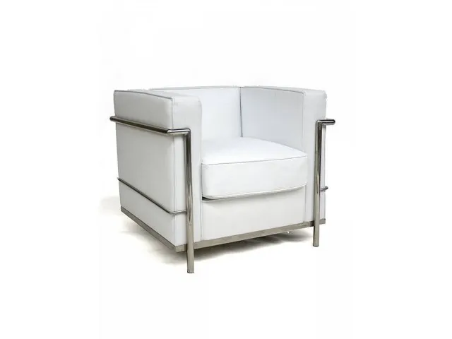 Poltrona le corbusier en Blanco - Butacas, banquetas y puffs, Uruguay | New York Home
