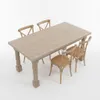 Juego de Comedor Torneado + 4 Sillas Fito en Madera natural - Mesas de living, Uruguay | Diseno Montevideo, vista 1 de 4