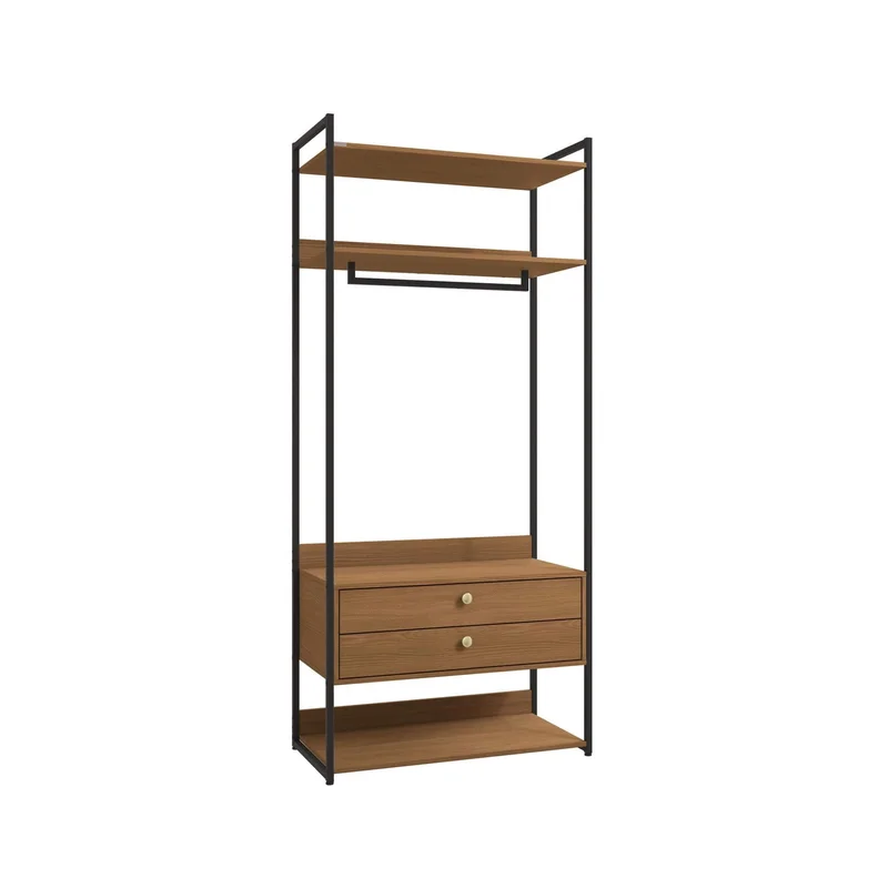 Closet Abierto Modular P47 - Linea Industrial en Madera natural - Roperos y placares, Uruguay | Balton, vista 5