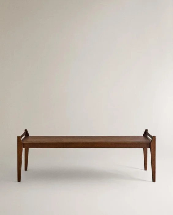 BANCO LARGO MADERA en Madera natural - Butacas, banquetas y puffs, Uruguay | Zara Home, vista 2