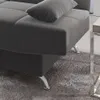 Sofa Cama Living Sillon Reclinable Microfibra Eros Gris en Gris- Marron - Sillones y sofás, Uruguay | Soy Hogar, vista 5 de 6