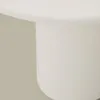 Mesa de centro Albanella de cemento con acabado blanco brillante Ø65 cm - Ø65 cm en Blanco - Mesas de comedor, Uruguay | Kavehome, vista 6 de 8