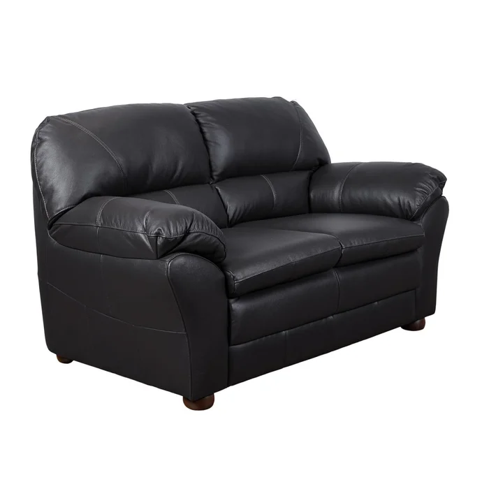 Sillón 2 Cuerpos Cuero Negro Florencia en Negro - Sillones y sofás, Uruguay | Divino, vista 2