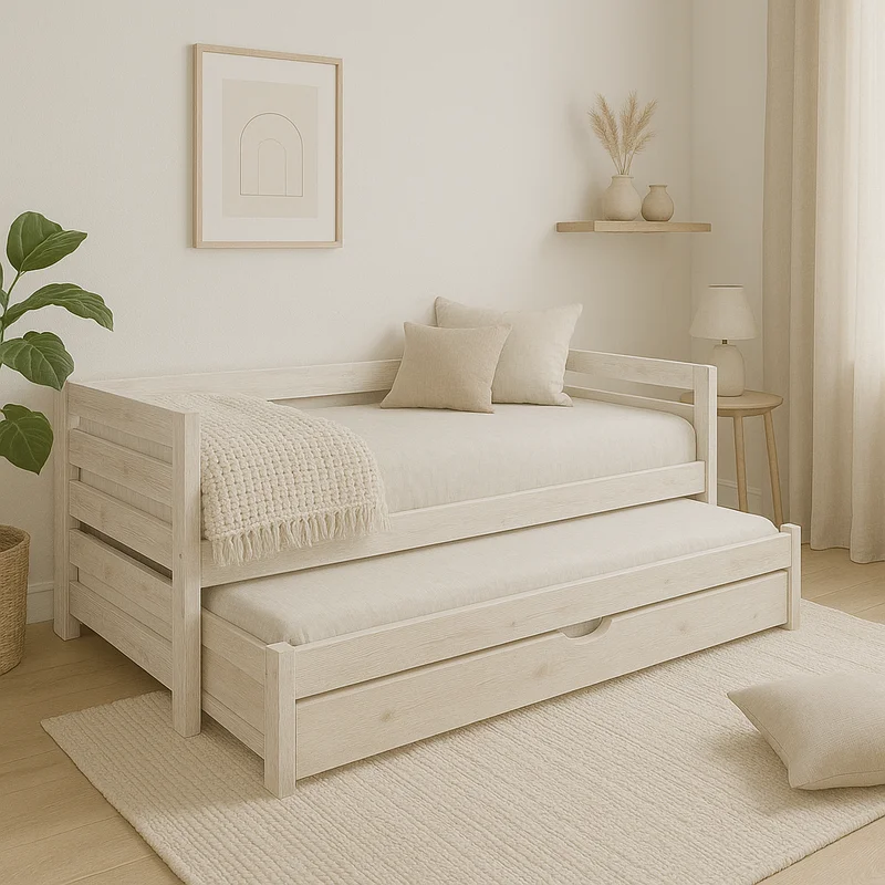 Cama Dalta en Madera natural - Dormitorio, Uruguay | Tree House Deco, vista 8