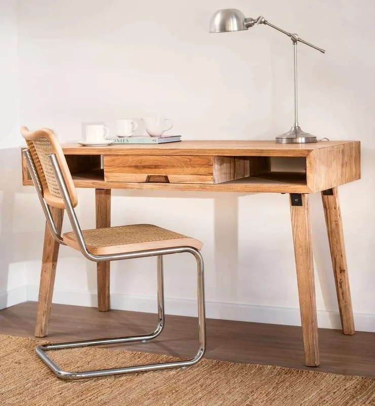 ESCRITORIO NORDICO - OLMO NATURAL en Madera natural - Escritorios, Uruguay | La Iberica, vista 4