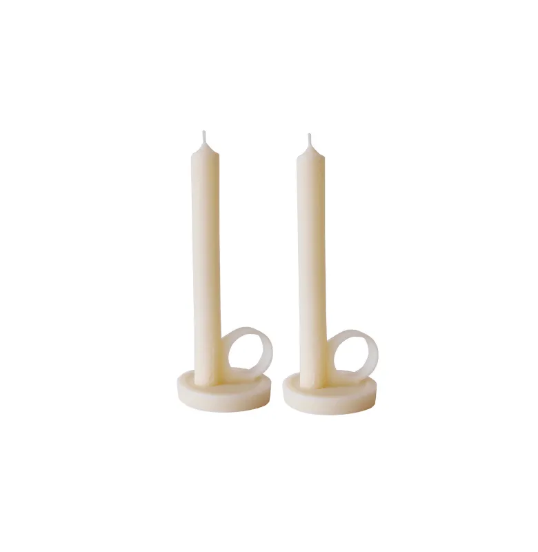 VELA CERABELLA KAND SET X2 IVORY en Off-white - Velas y Portavelas, Uruguay | Masinfinito Casa