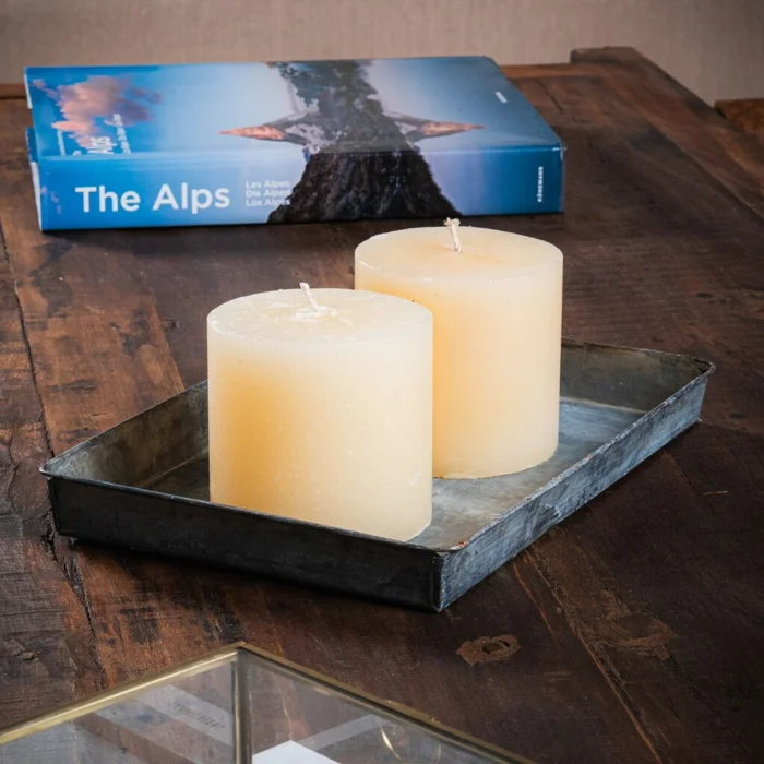 Velón 10x10 en Beige - Velas y Portavelas, Uruguay | Soho Deco