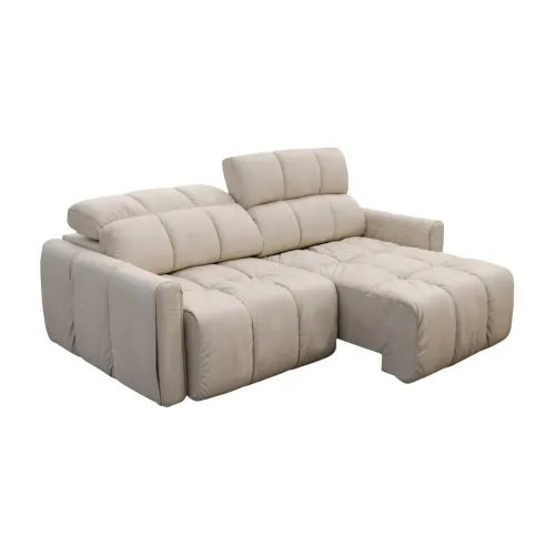 Sillón de cuero 3 cuerpos Masom en Beige - Sillones y sofás, Uruguay | Nario Hogar