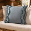 Funda de Almohadón Ondas de Flecos y Borlas - Textiles, Uruguay | Arredo, vista 1 de 3