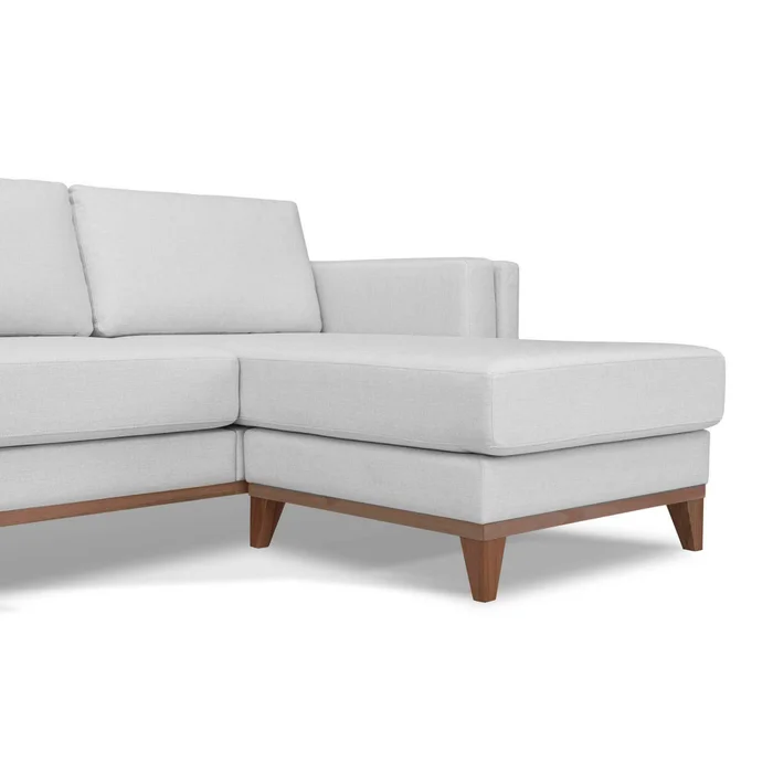 Sillón Con Chaise 3 Cuerpos Tela-premium Gris Easy Clean Luxor Premium Gris Cla en Gris - Sillones y sofás, Uruguay | Divino, vista 6